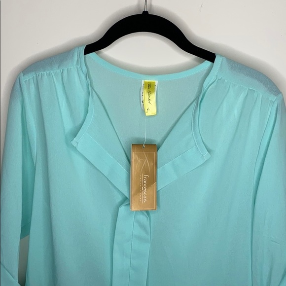 Francesca’s Blouse 3/4 Length Arm Cuffs Small - Picture 2 of 10